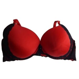 Torrid Red Push Up Plunge Bra